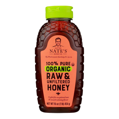 Nature Nate's - Honey Raw Unfiltered - Case Of 6-16 Oz - Orca Market