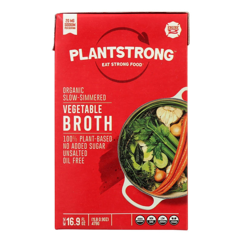 Plantstrong - Broth Slow Simmer Vegetable - Case Of 6-16.9 Fz - Orca Market