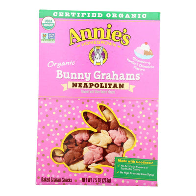 Annie's Homegrown - Crackers Neapolitan Bunny - Case Of 12-7.5 Oz - Orca Market