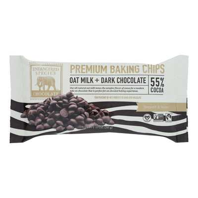 Endangered Species Chocolate - Bking Chip Oatmlk Dark Chocolate - Case Of 6-10 Oz - Orca Market