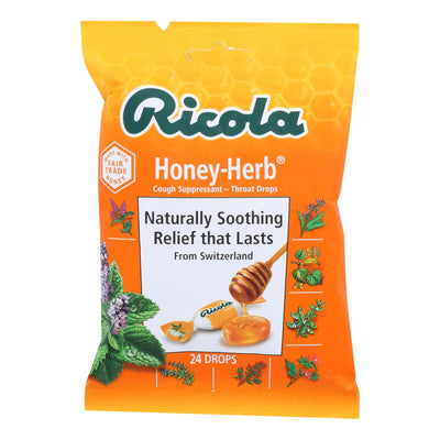 Ricola - Cough Drop Honey Herb - Case Of 8-24 Ct - Orca Market