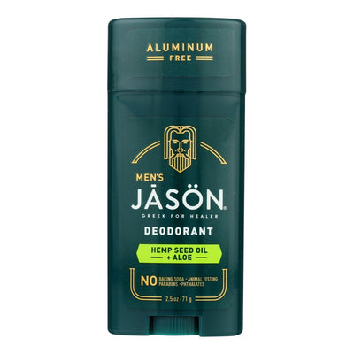 Jason Natural Products - Deodorant Stk Hemp Seed Aloe - 1 Each-2.5 Oz - Orca Market