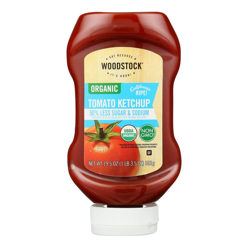 Woodstock - Ketchup Tomato Less Sugar Sodium - Case Of 12-19.5 Oz - Orca Market