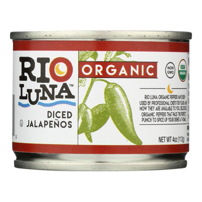 Rio Luna Organic Diced Jalapenos - Case Of 12 - 4 Oz - Orca Market