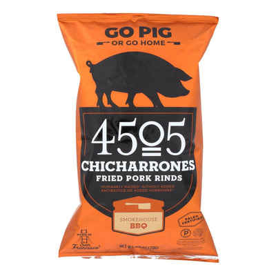 4505 - Pork Rinds - Chicharones - Smokehouse Bbq - Case Of 12 - 2.5 Oz - Orca Market