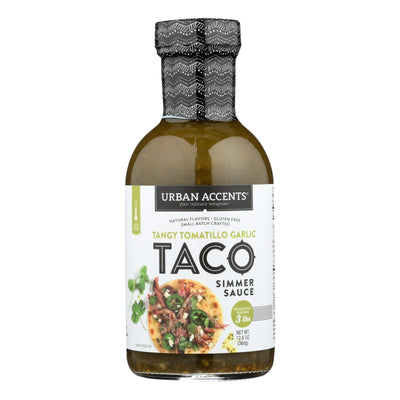 Urban Accents Tangy Tomatillo Garlic Taco Sauce - Case Of 6 - 12.6 Oz - Orca Market