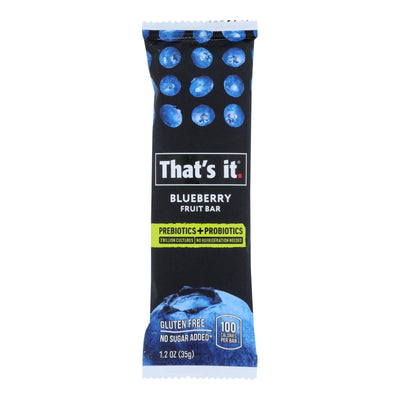 That's It - Probiotic Fruit Bar Blueberry - Case Of 12 - 1.2 Oz - Orca Market