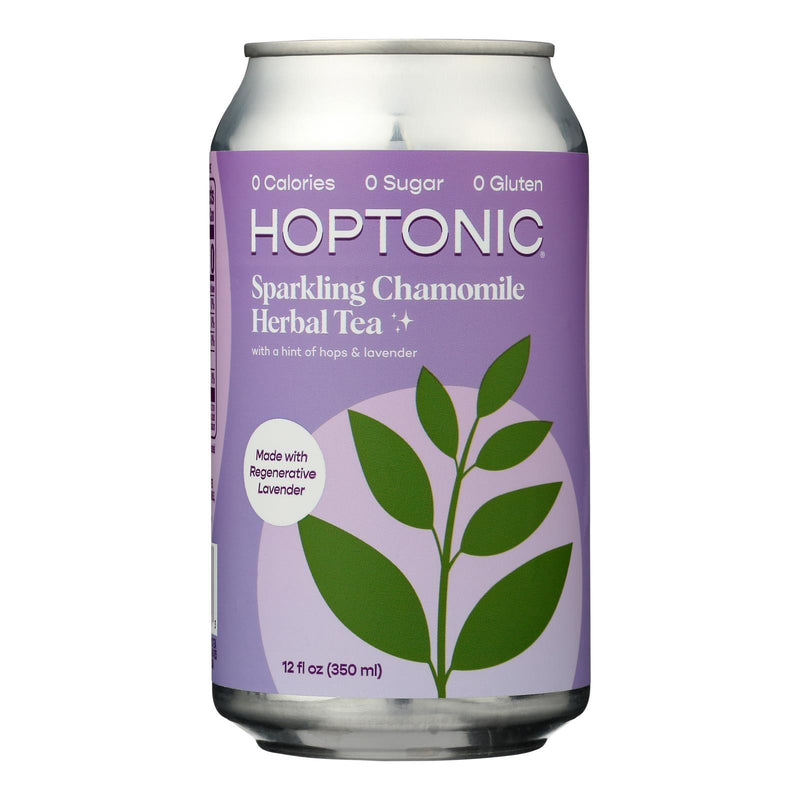 Hoptonic Tea - Sparkling Herbal Tea Chamomile - Case Of 6-12 Fz - Orca Market