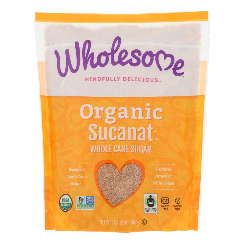 Wholesome Sweeteners Dehydrated Cane Juice - Organic - Sucanat - 2 Lbs - Case Of 12 - Orca Market