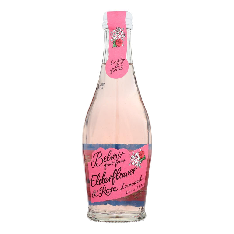 Belvoir - Organic Lemonade - Elderflower And Rose - Case Of 12 - 8.4 Fl Oz. - Orca Market