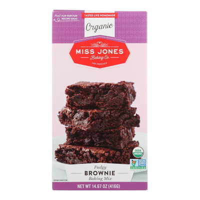 Miss Jones Baking Mix - Brownie - Case Of 6 - 14.67 Oz. - Orca Market