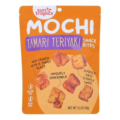 Sun Tropics® Mochi Rice Bites Tamari Soy Sauce, Tamari Soy Sauce - Case Of 12 - 3.50 Oz - Orca Market