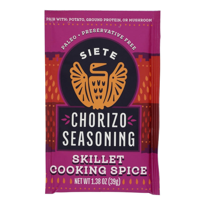 Siete - Seasoning Chorizo - Case Of 12-1.38 Oz - Orca Market