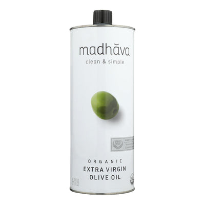 Madhava Honey - Olive Oil Organic Ext Virgin - Case Of 6-33.8 Oz - Orca Market