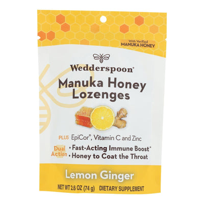 Wedderspoon - Lozenges Manuka Honey Lemon Ginger - Case Of 6-2.6 Oz - Orca Market