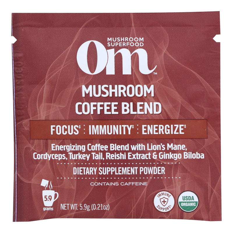 Om - Coffee Mushroom Blend - Case Of 10-.20 Oz - Orca Market