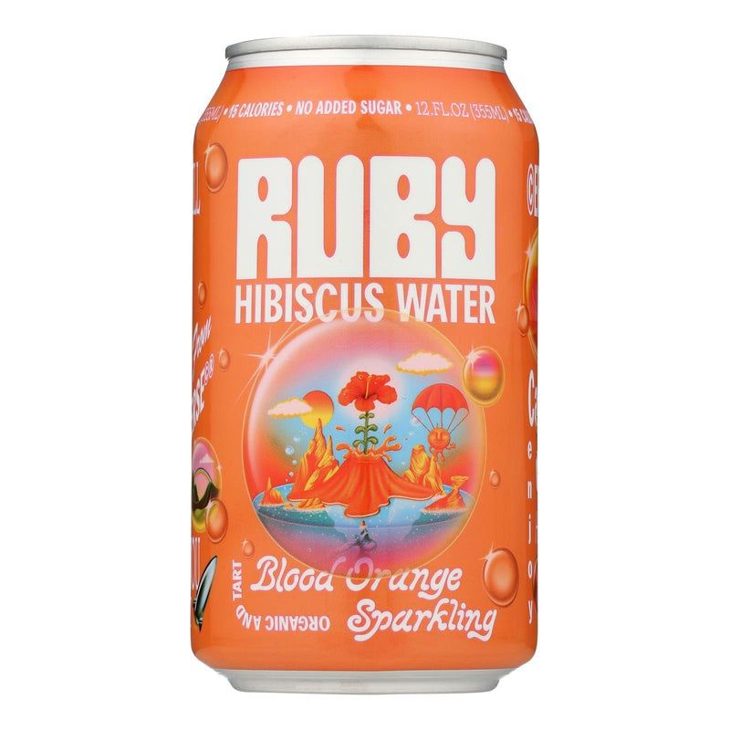 Ruby Hibiscus - Sparkling Hibiscus Blood Orange - Case Of 12-12 Fz - Orca Market