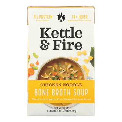 Kettle And Fire - Bone Broth Chicken Nddle - Case Of 6-16.9 Oz - Orca Market