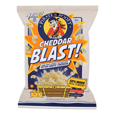 Pirate's Booty - Pirte Bty Cheddar Blast - Case Of 12-4 Oz - Orca Market