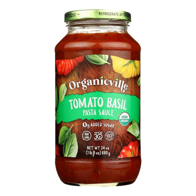 Organicville - Pasta Sauce Tomato Basil Whole 30 - Case Of 6-24 Oz - Orca Market