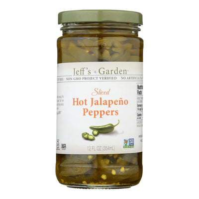 Jeff's Garden - Jalapeno Peppers Hot Slcd - Case Of 6-12 Fz - Orca Market