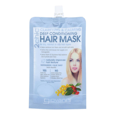 Giovanni Hair Care Products - 2chc Clfy/clm Conditioner Hr Msk - Case Of 12-1.75 Fz - Orca Market