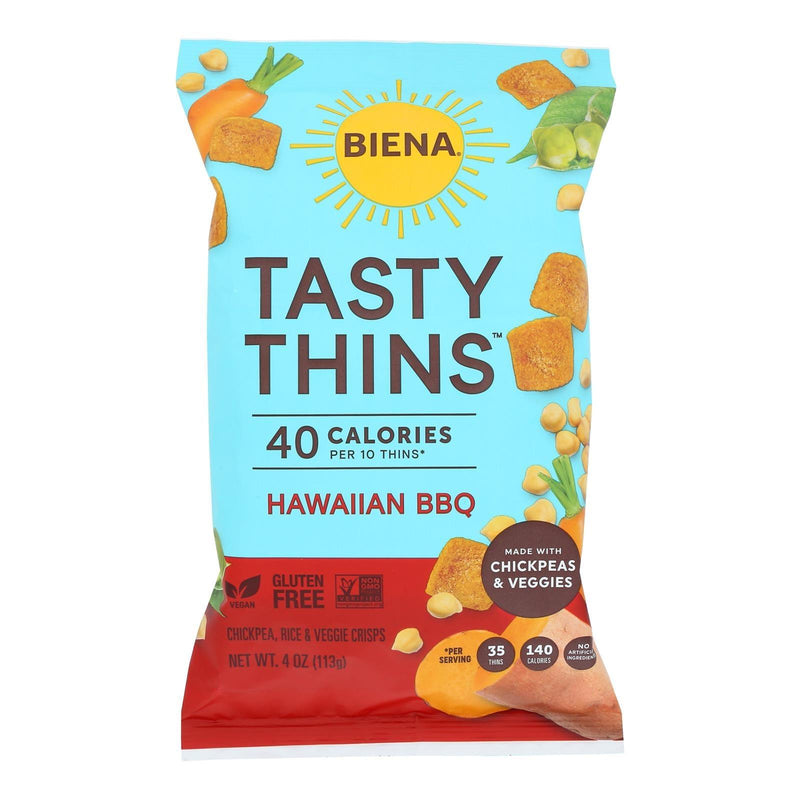 Biena Llc - Tasty Thins Hawaiian Bbq - Case Of 12-4 Oz - Orca Market