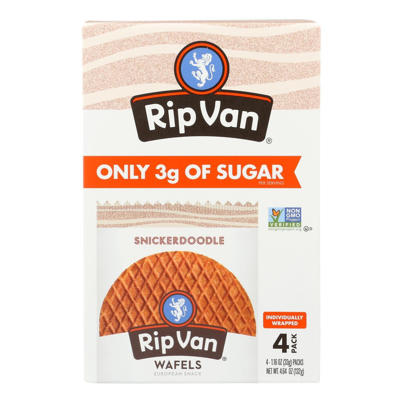 Rip Vanilla Wafels - Wafels Snickerdoodle Low Sugar 4pk - Case Of 12-4.64 Oz - Orca Market