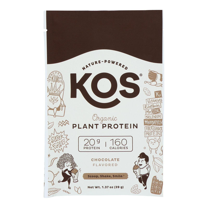 Kos - Protein Powder Chocolate Single - Case Of 12-1.37 Oz - Orca Market