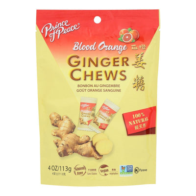 Prince Of Peace - Ginger Chews Blood Orange - 1 Each-4 Oz - Orca Market