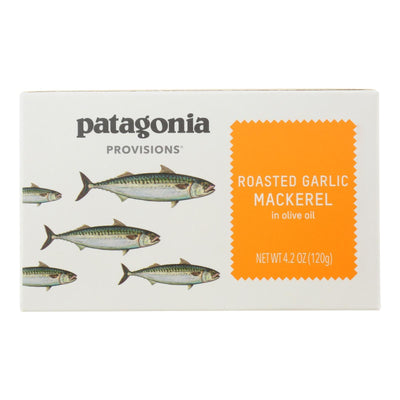 Patagonia Provisions - Mackerel Roasted Garlic - Case Of 10-4.2 Oz - Orca Market