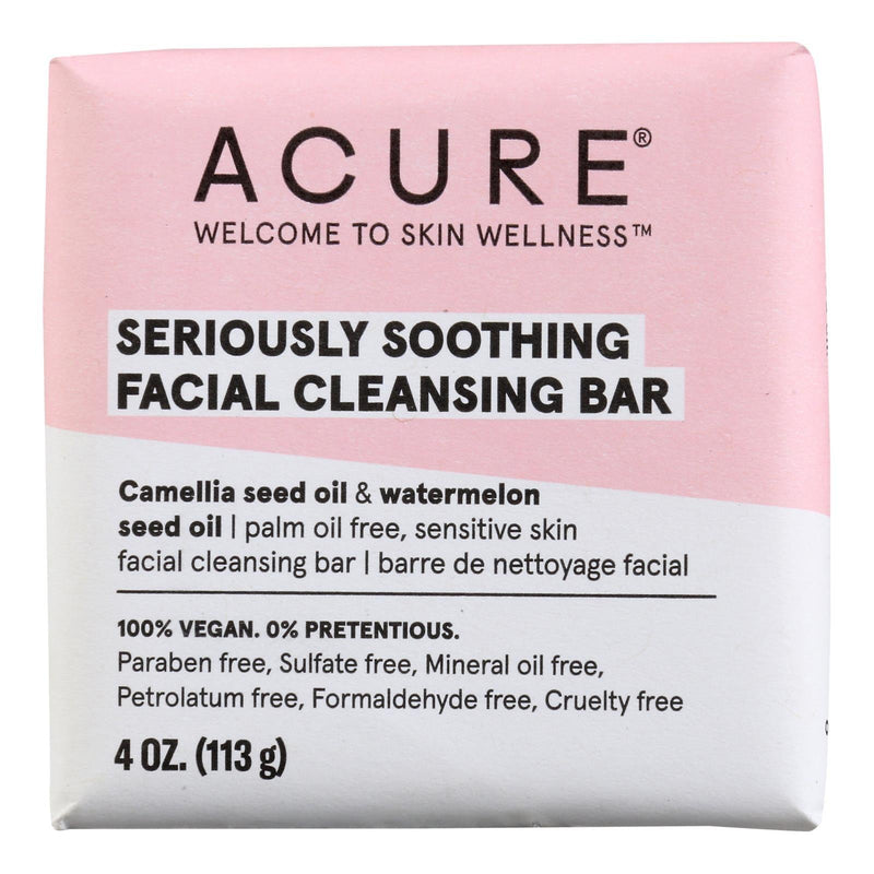 Acure - Cleansing Bar Sersly Sthn - 1 Each-4 Oz - Orca Market