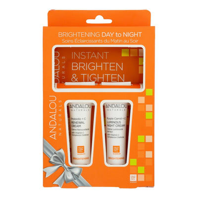 Andalou Naturals - Brightening Day Night Gift Kit - 1 Each-ct - Orca Market