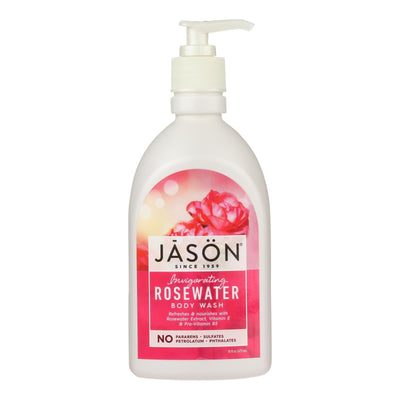 Jason Natural Products - Body Wash Rosewater - 1 Each-16 Fz - Orca Market