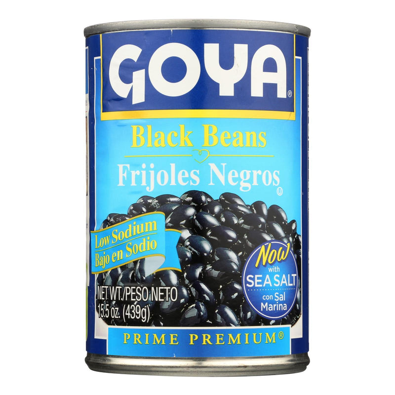 Goya - Beans Black Low Salt - Case Of 24-15.5 Oz - Orca Market