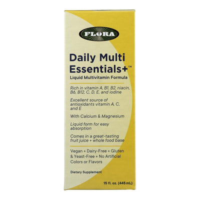 Flora - Multi Vitamin Daily Essntl Liquid - 1 Each-15 Fz - Orca Market