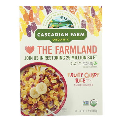 Cascadian Farm - Cereal Fruity Crispy Rice - Case Of 10-11.5 Oz - Orca Market