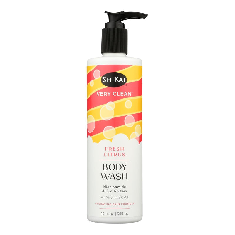 Shikai Products - Body Wash Fresh Citrus - 1 Each-12 Fz - Orca Market