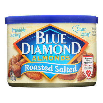 Blue Diamond Roasted Salted Almonds - Case Of 12 - 6 Oz - Orca Market