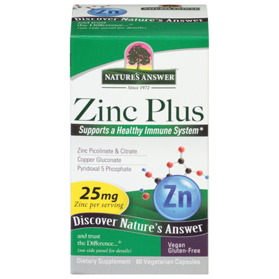 Nature's Answer - Zinc Plus - 1 Each-60 Vcap - Orca Market