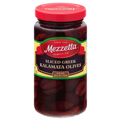 Mezzetta Sliced Greek Kalamata Olives - Case Of 6 - 5.75 Oz - Orca Market