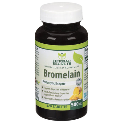 Herbal Secrets - Bromelain 500 Mg - 1 Each 1-120 Ct - Orca Market