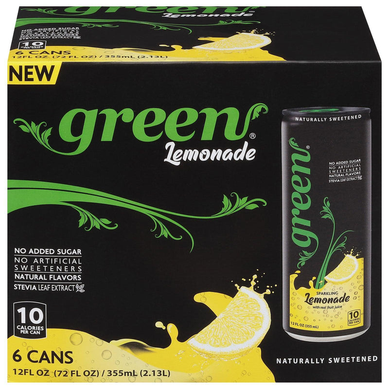 Green - Sparkling Lemonade - Case Of 4-6/12 Fz - Orca Market