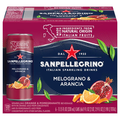 San Pellegrino - Sparkling Beverage Melograno & Arancia - Case Of 4-6/11.15z - Orca Market