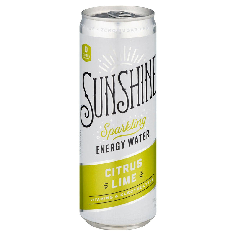 Sunshine Beverages - Sparkling Enrg Water Citrs Lime - Case Of 12-12 Fz - Orca Market