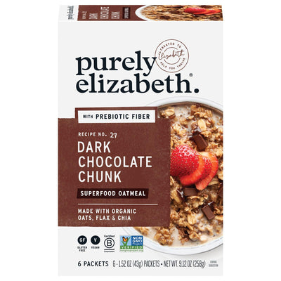 Purely Elizabeth - Oatmeal Chocolate Chunk 6pk - Case Of 6-9.12 Oz - Orca Market