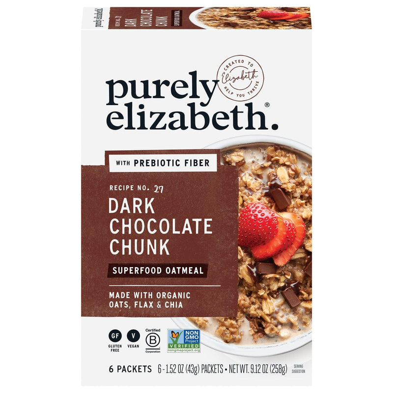 Purely Elizabeth - Oatmeal Chocolate Chunk 6pk - Case Of 6-9.12 Oz - Orca Market