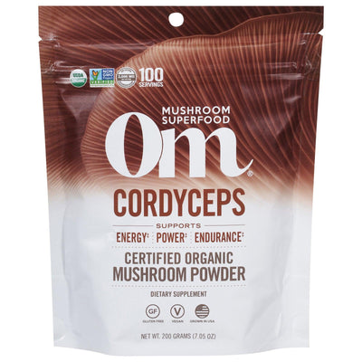 Om - Cordyceps Organic Powder 200grm - 1 Each -7.05 Oz - Orca Market