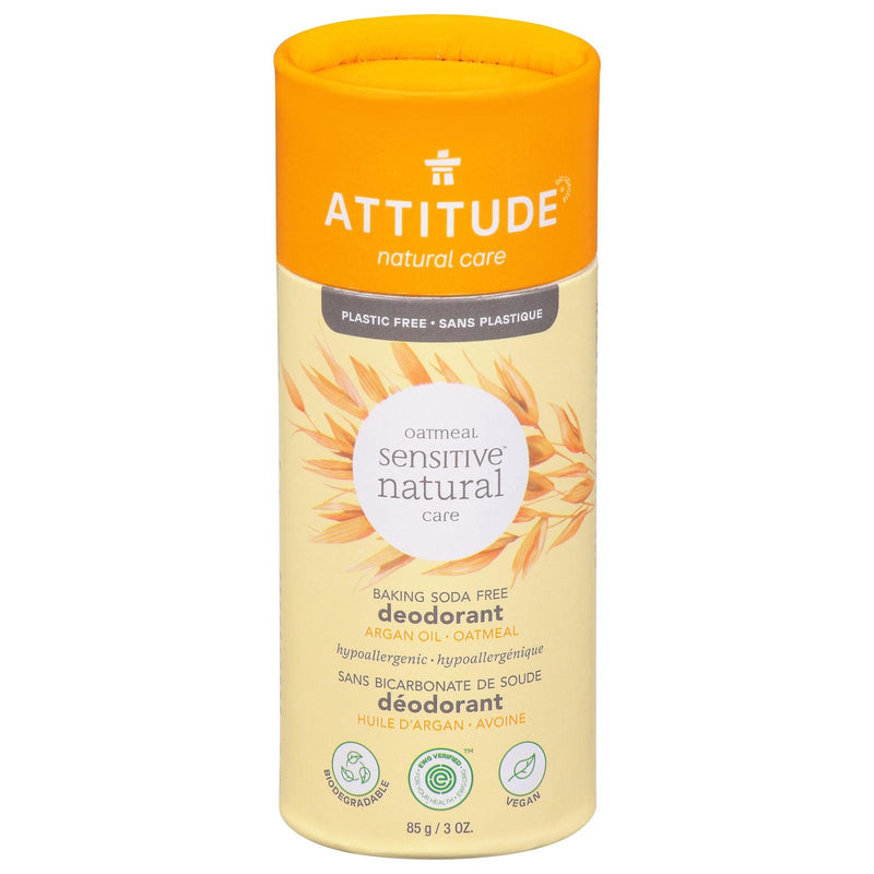 Attitude - Deodorant Sensitive Argan Oil - 1 Each-3 Oz - Orca Market