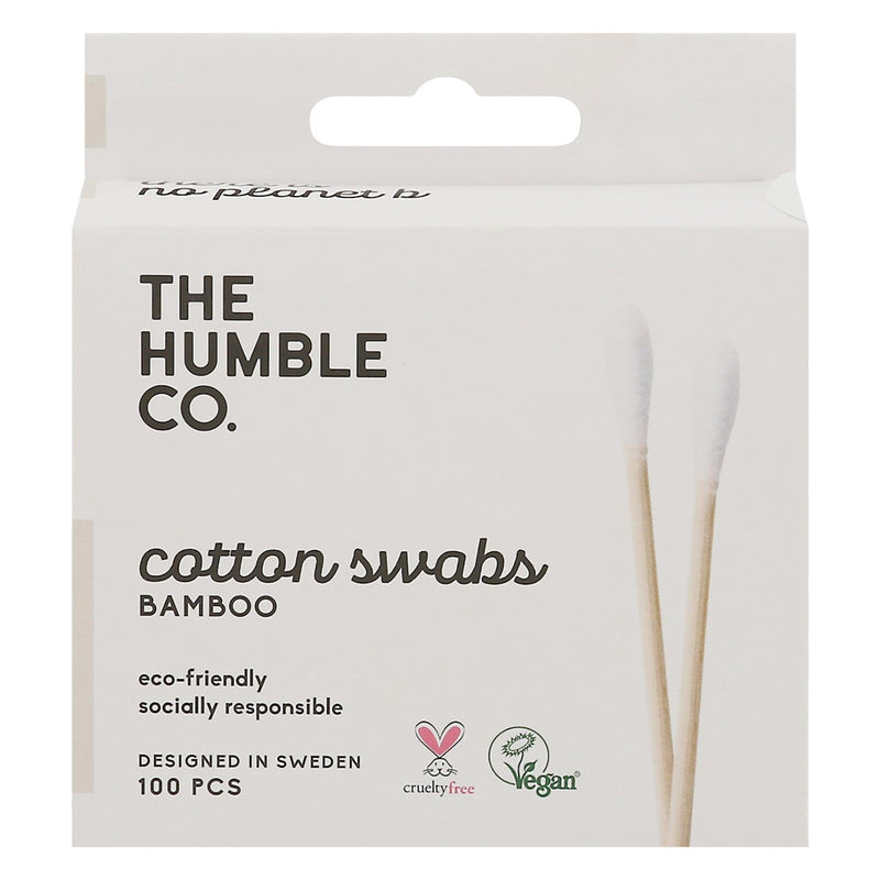 Humble Co - Bamboo Cotton Swabs - Case Of 10 - 100 Ct - Orca Market